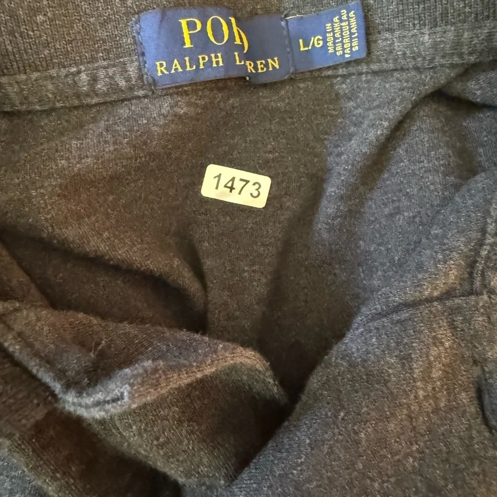 Polo by Ralph Lauren Men's Gray Long Sleeve Shirt L